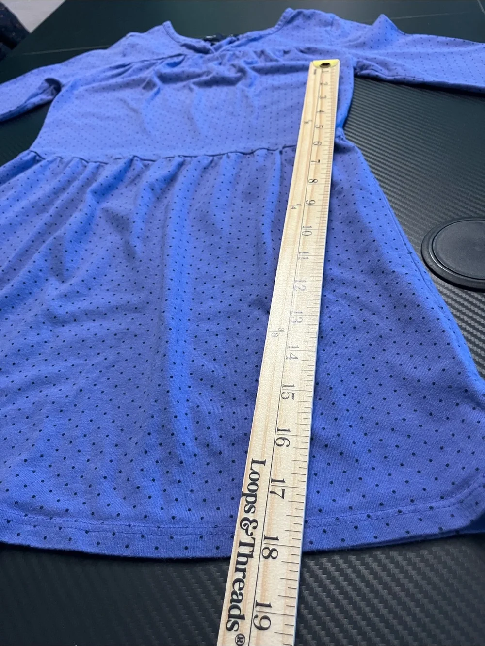 GAP Girls' Long-Sleeve Lavender Dot Dress